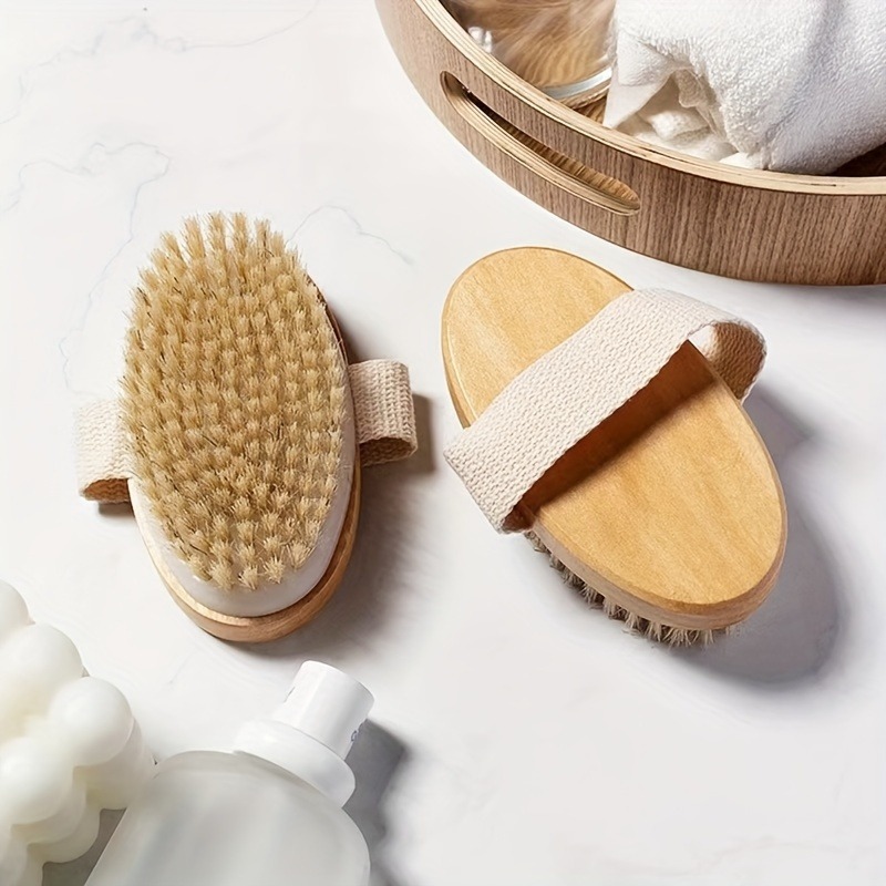 Dry Brush Body - Natuurlijke borstelharen lichaamsborstel voor natte en