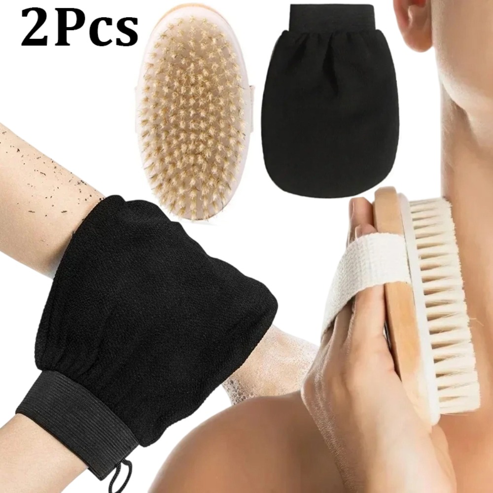 2 Stuks Body Exfoliator Kit Dr - Dry Brush Body recensie en prijs